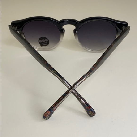 Komono New Sunglasses Clement Paisley round ombre gray black